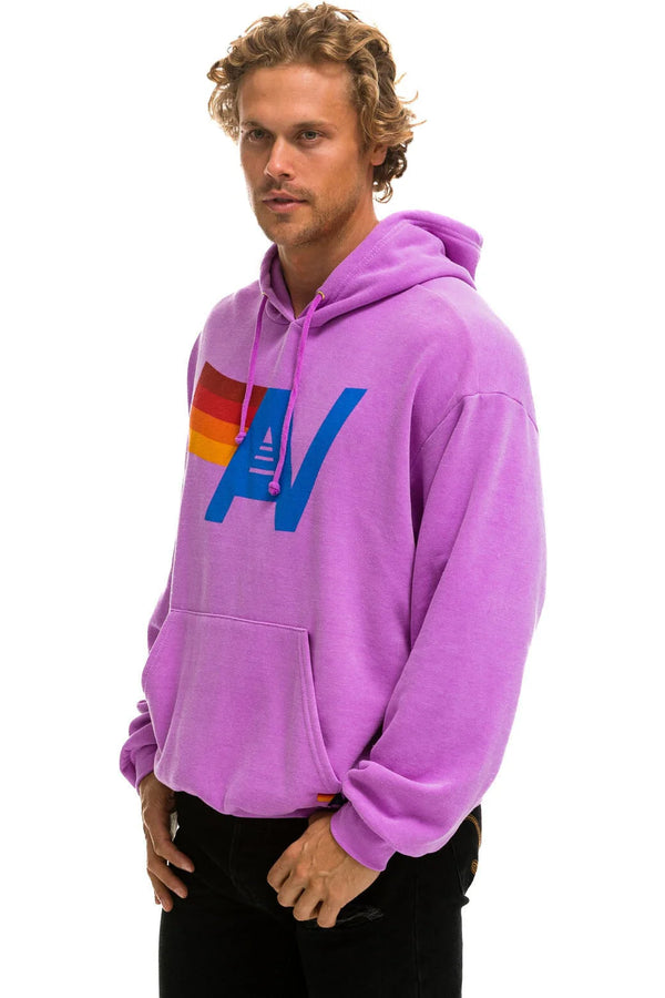 Aviator Nation Neon Purple Relaxed Hoodie Crush Clothing - Main Image