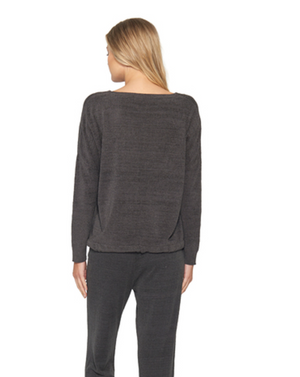 Barefoot Dreams Slouchy Pullover Carbon