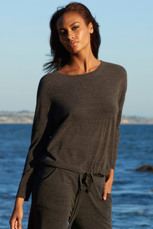 Barefoot Dreams Slouchy Pullover Carbon
