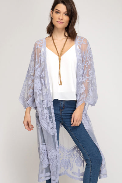 Kimono 2024 cardigan lace