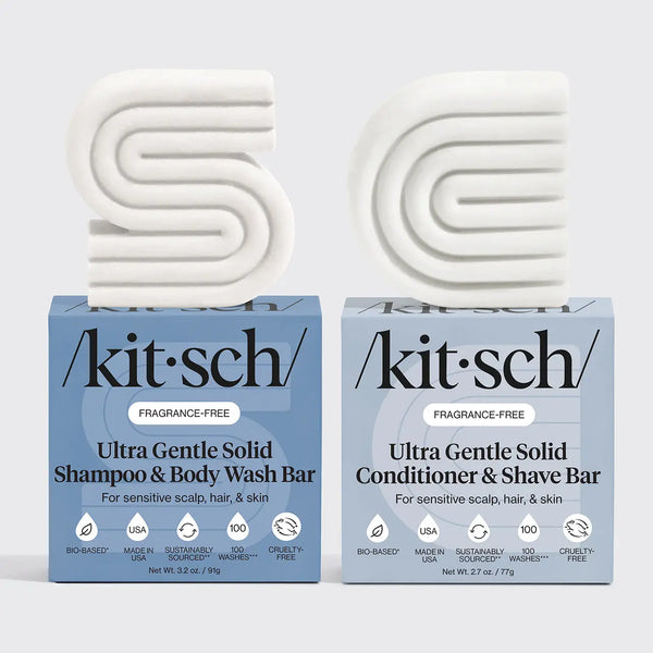 Kitsch Ultra Sensitive Shampoo & Conditioner Bar Combo