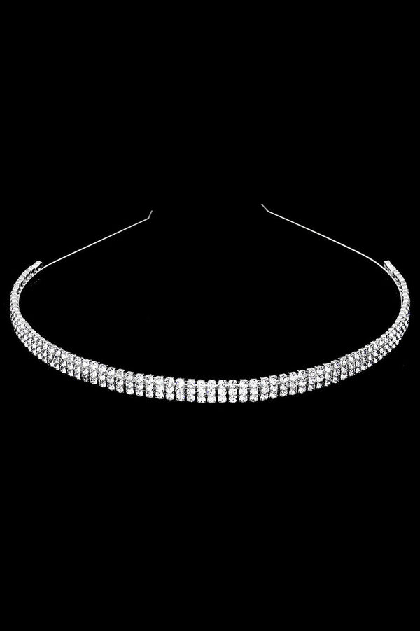 2 or 3 Row Swarovski Crystal Headband