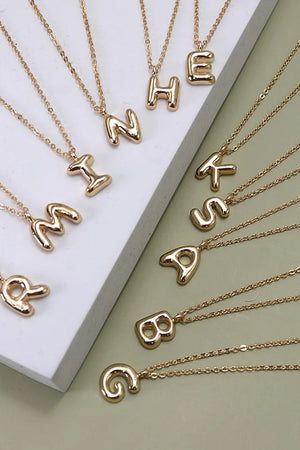 The Ultimate Bubble Balloon Letter Necklace