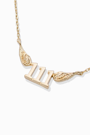 Angel Numbers 18K Dipped Necklace