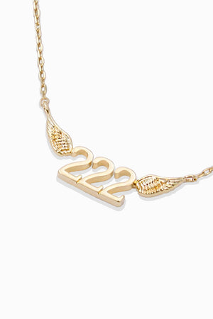 Angel Numbers 18K Dipped Necklace