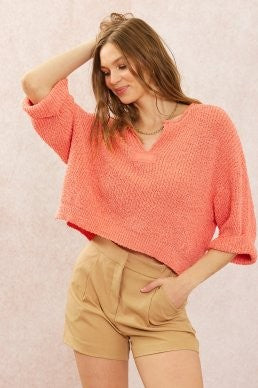 Heather Knit Sweater
