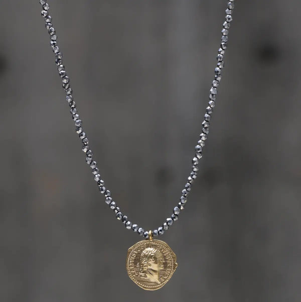 Katie Waltman Gilded Coin Necklace