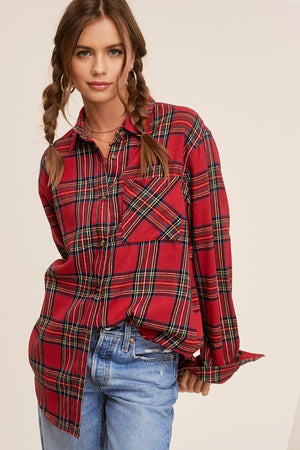 Stacey Plaid Button Down
