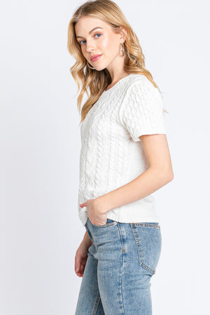 Cynthia Cable Knit Sweater
