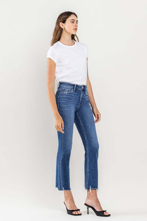 High Rise Slim Straight Jeans