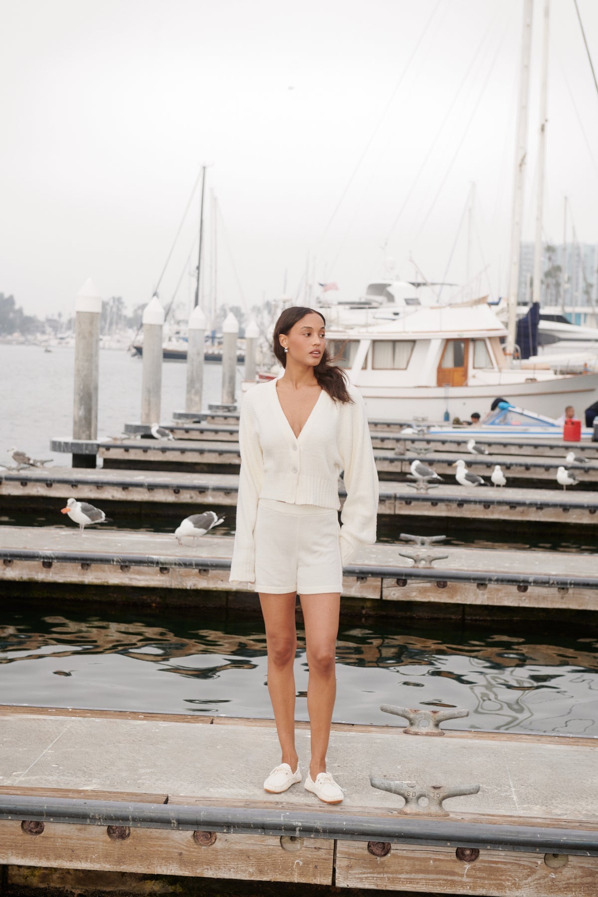 Barefoot Dreams Ribbed Button Front Cardigan