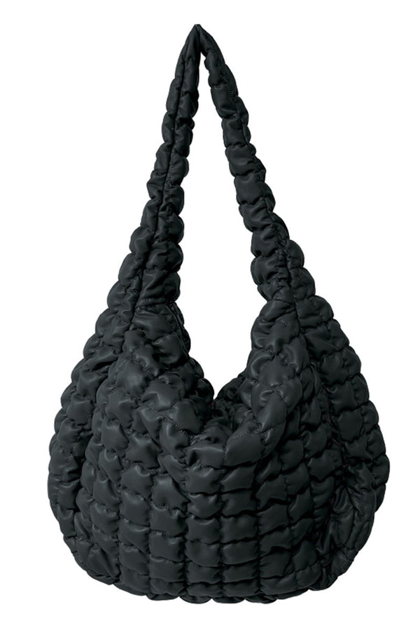 Jumbo Quilted Overnight Bag - Faux Leather