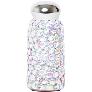 Bejewelled Tear Drop Stainless Steel Water Bottle