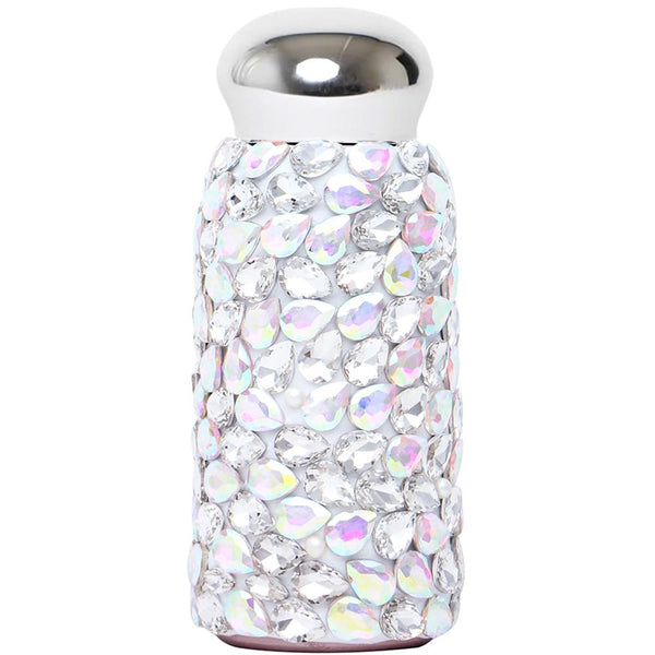 Bejewelled Tear Drop Stainless Steel Water Bottle