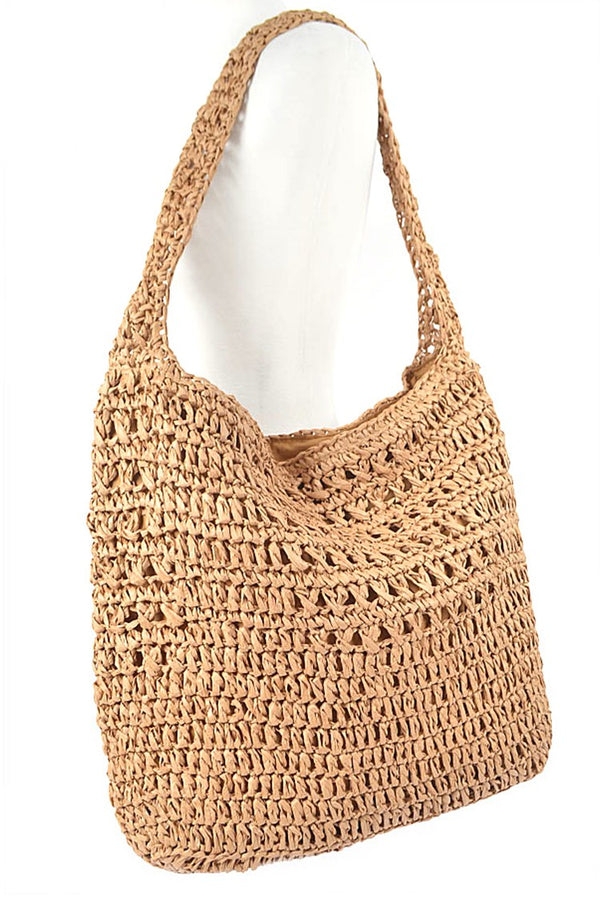 Cynthia Straw Beach Bag