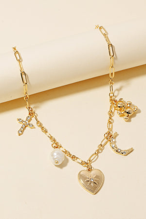 Cutie Charm Necklace w Bear