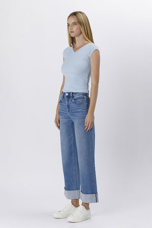 Double Cuff Soft Fit Jeans