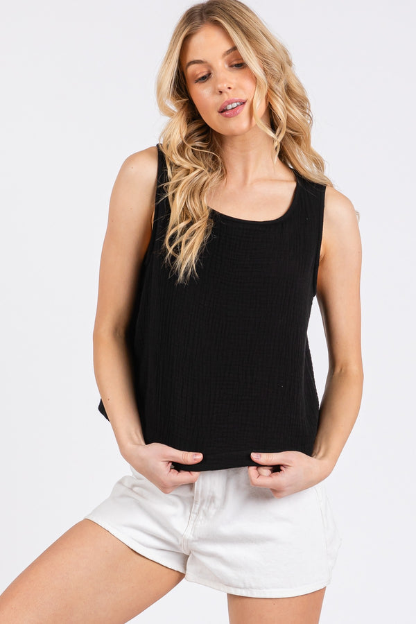 Nancy Cotton Gauze Tank