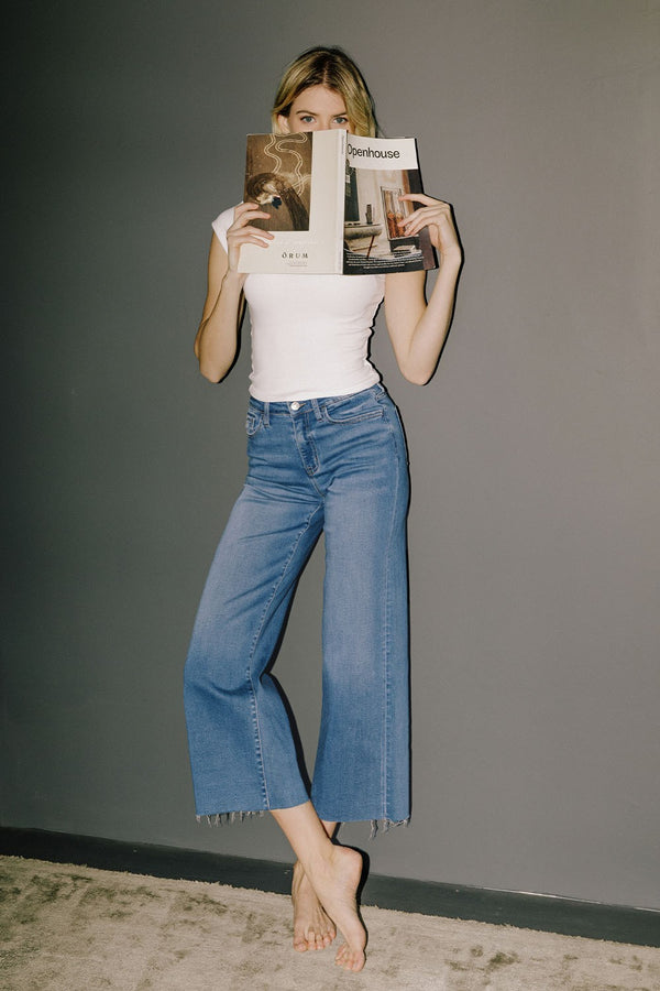 Flying Monkey/Vervet Aileeah Slim Wide Jeans