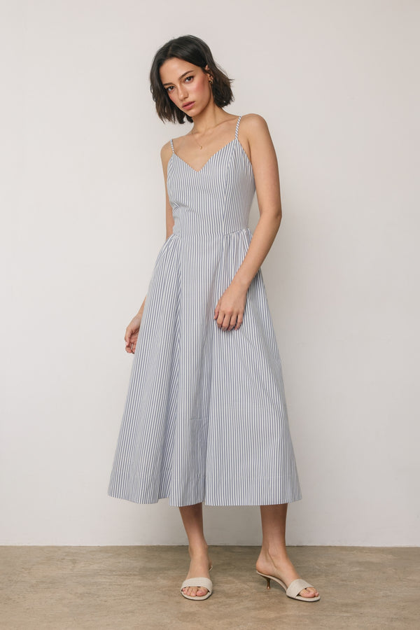 Ari Striped Midi