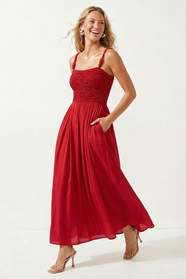 Ronny Smocked Maxi