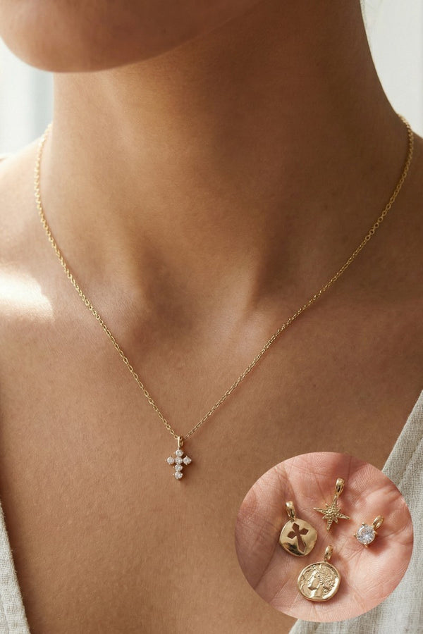 Assorted 5 Piece Charm Necklace