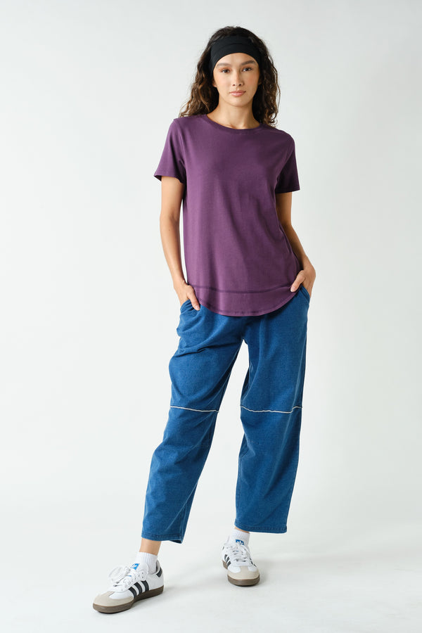 Elsie Classic Curved Hem S/S Tee