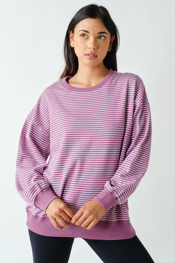 Coastal Stripe Crewneck Sweater
