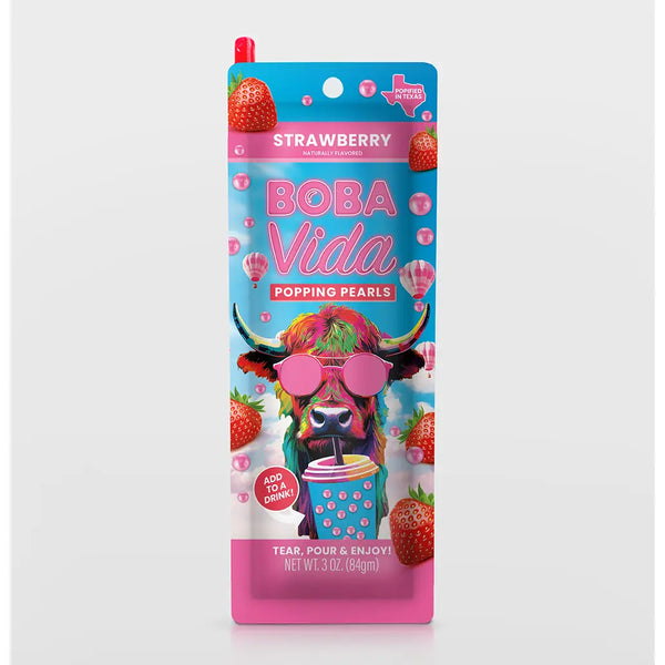 Summer Strawberry Popping Boba