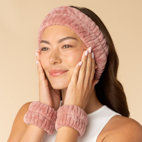 Kitsch Spa Headband & Wristlet Set