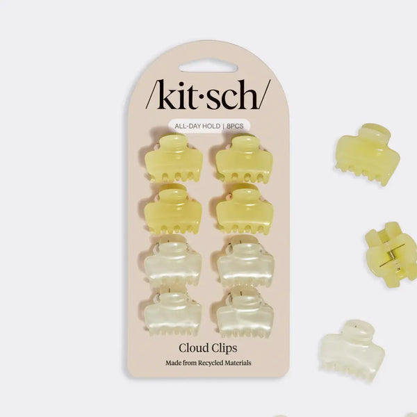 Kitsch Mini Jelly Cloud Clips 8pc Set