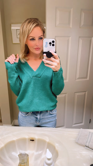 Chrissy Emerald Sweater