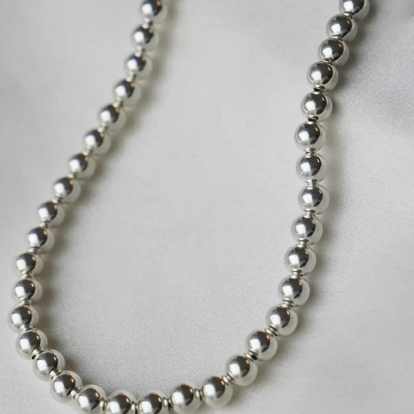 Katie Waltman Silver Filled 8mm Beaded Necklace