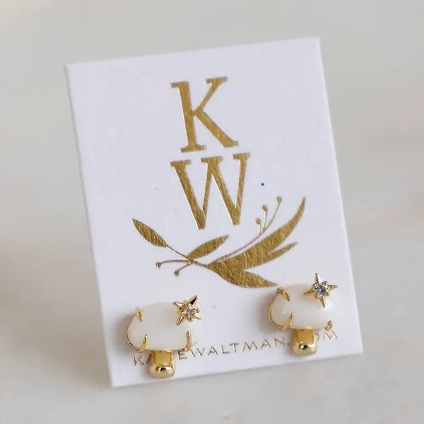 Katie Waltman Mushroom Studs