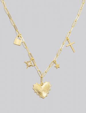 Star Crossed Charm Necklace