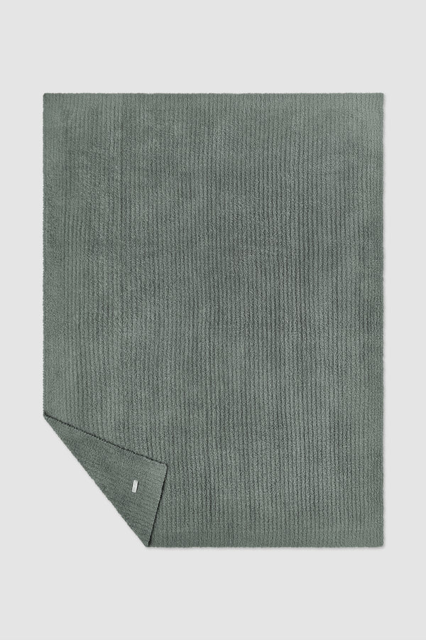 Barefoot Dreams Faded Hazel Ribbed Throw