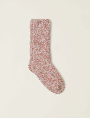 Barefoot Dreams Cozy Terracotta/White Socks