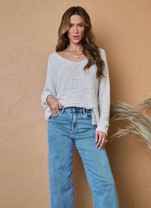 Leah Crochet Summer Sweater
