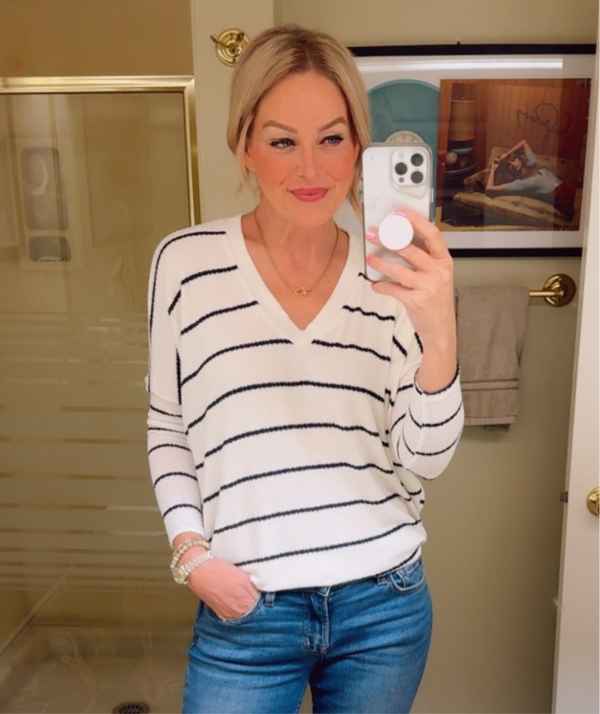 Charlie Striped Pullover