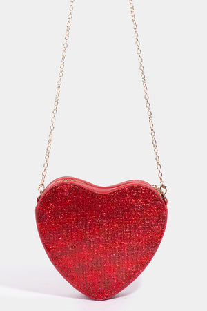 Gracie Crystal Heart Bag