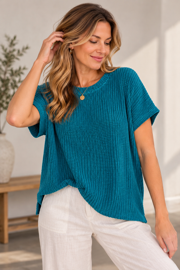Lori Waffle Sweater