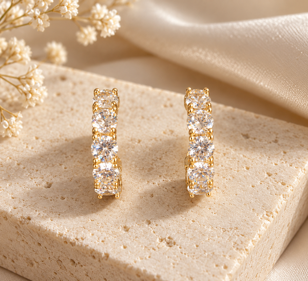 Sienna CZ Hoops
