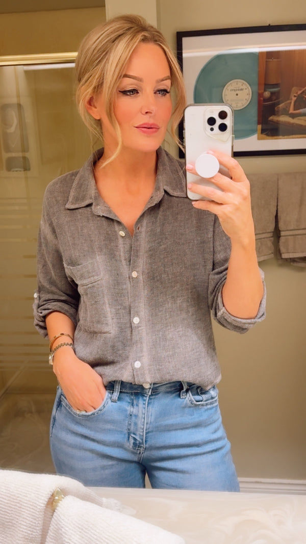 Beverly Hills Linen Blend Top