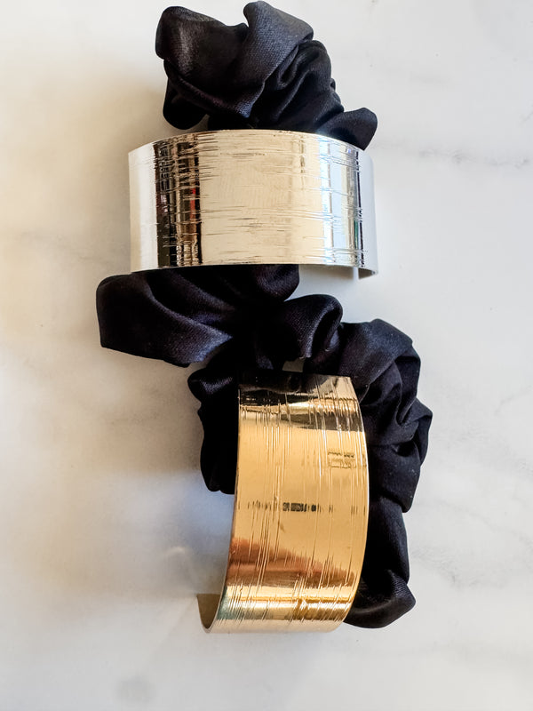 Brushed Metal Hair Cuff