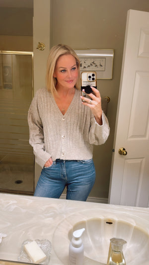 Daniella Button Front Sweater