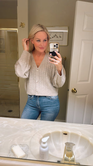 Daniella Button Front Sweater