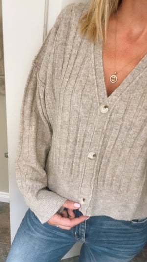 Daniella Button Front Sweater