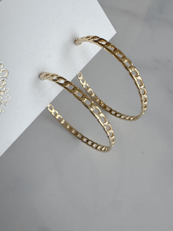 Penny Paperclip Hoops