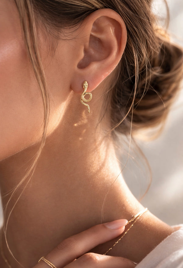 REP TV Snake Earrings