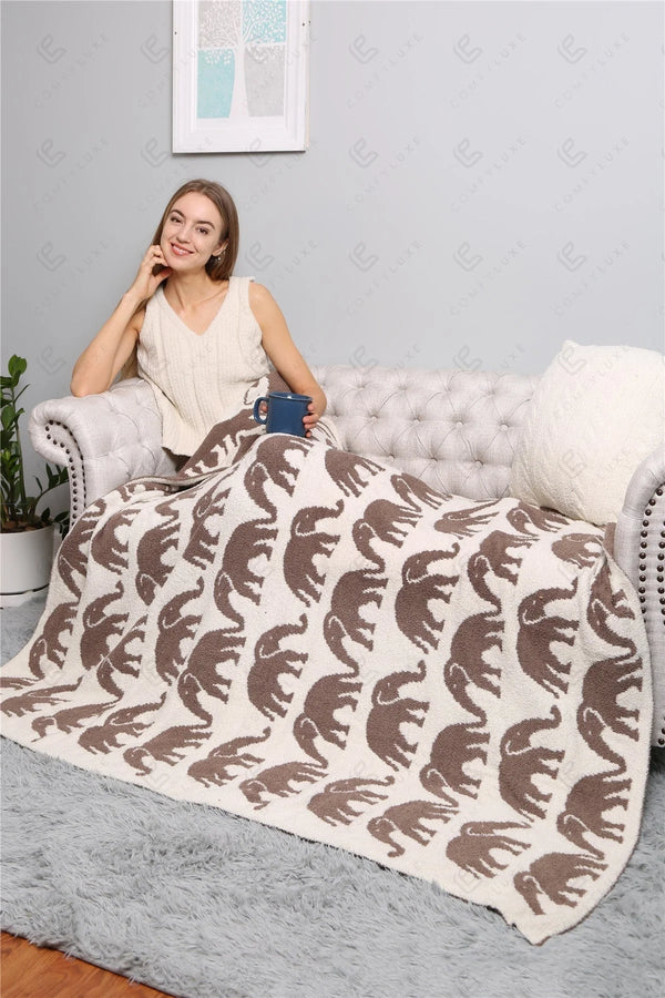 Safari Elephant Blanket